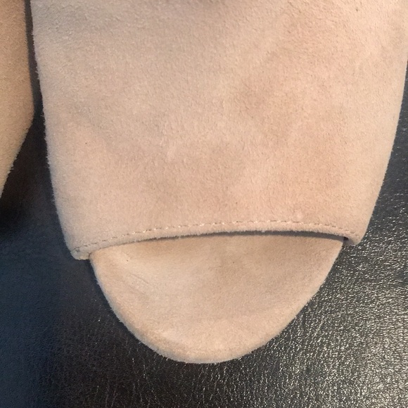 Cynthia Vincent Suede Peep toe shoe boots. - Picture 8 of 9